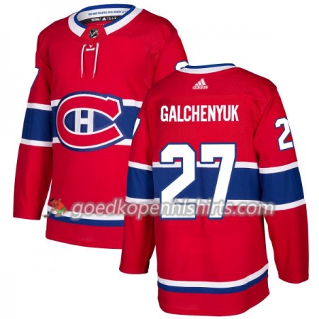 Montreal Canadiens Alex Galchenyuk 27 Adidas 2017-2018 Rood Authentic Shirt - Mannen